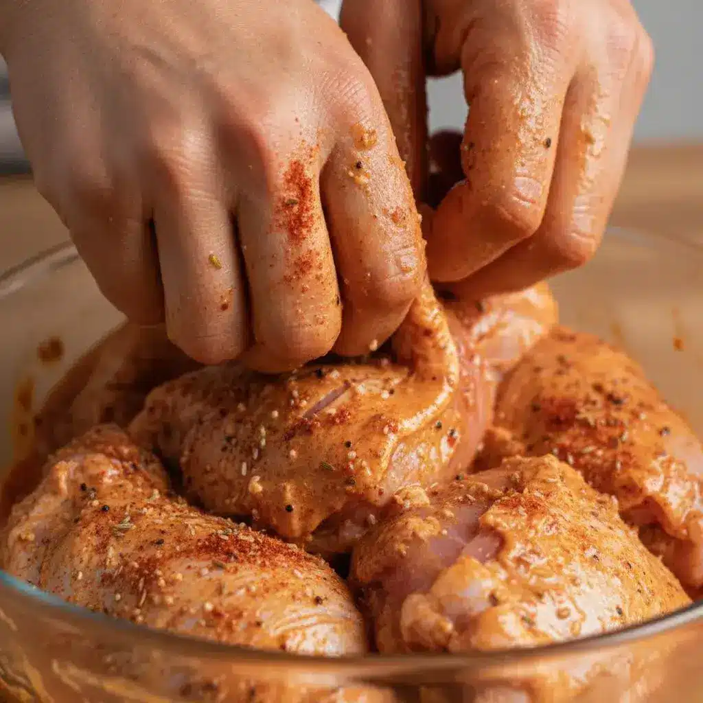 Chicken Shawarma with Garlic Sauce: The Best Homemade Middle Eastern Feast 7 marinating-chicken-for-shawarma-recipe