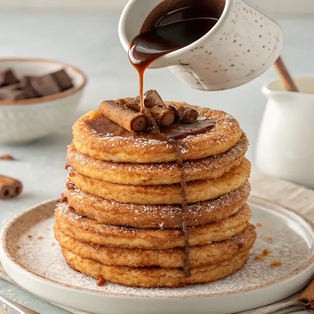 Spanish Churro Pancakes