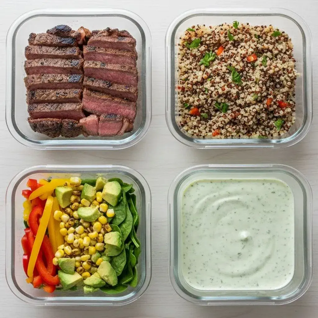 Ultimate Healthy Steak Bowl: Your Most Flavorful 30-Minute Fuel 9 healthy-steak-bowl-meal-prep-containers