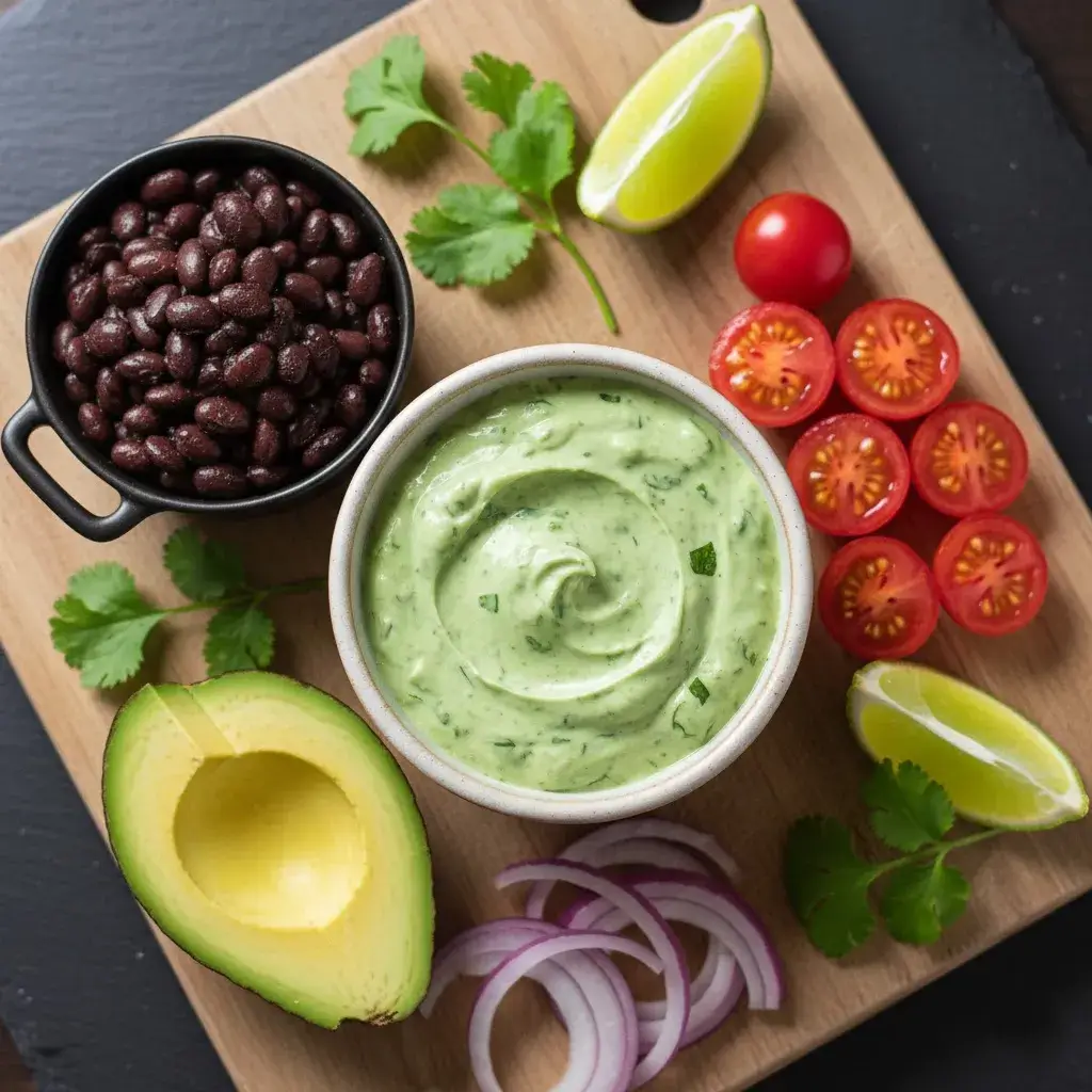 20-Minute Cilantro Lime Steak Bowls 9 fresh-toppings-cilantro-lime-crema-steak-bowl
