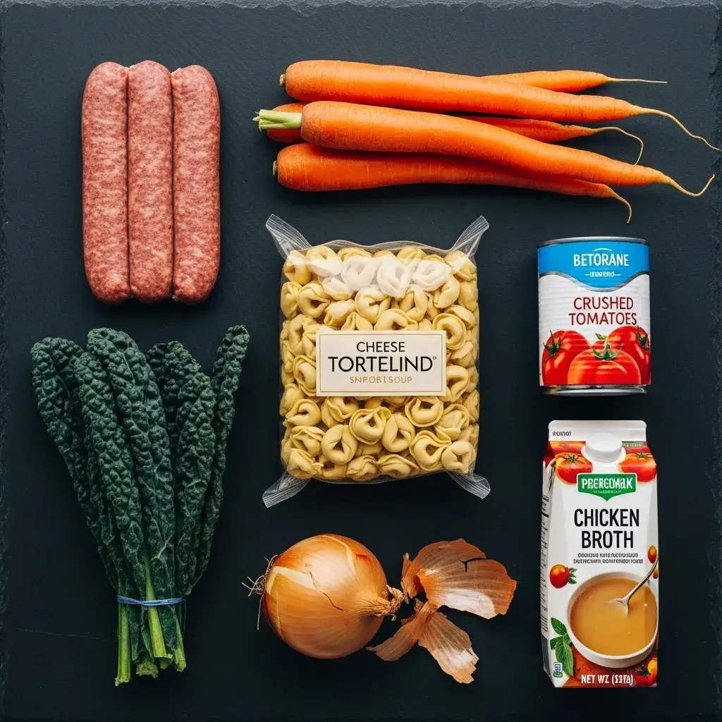 Autumn Tortellini Soup with Sausage 7 ingredients for autumn tortellini soup recipe