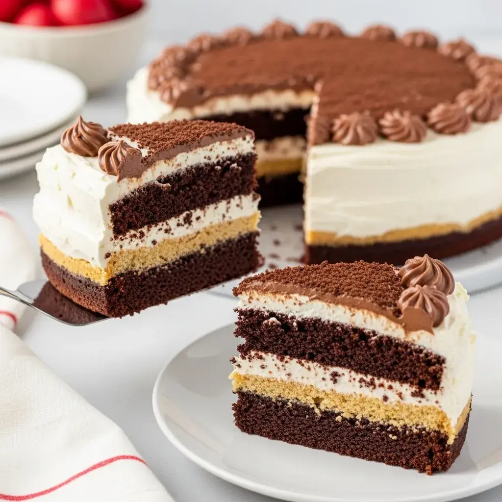 Italian Love Cake 9 baked italian love cake before frosting