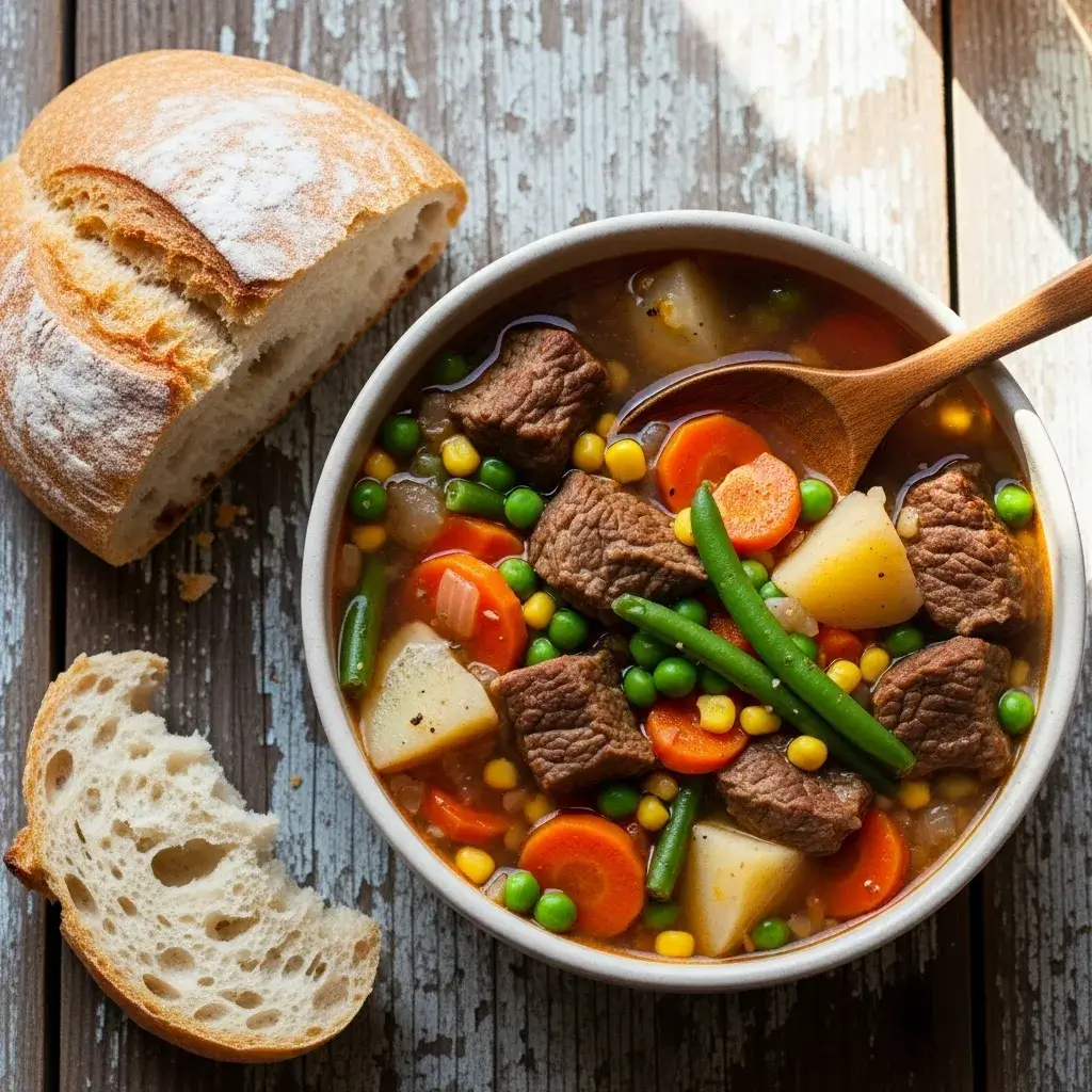 old fashioned vegetable beef soup recipe