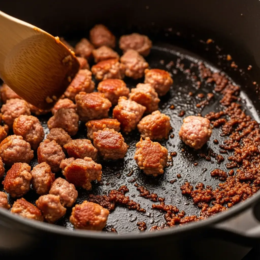 Italian Sausage Potato Soup Recipe: The Ultimate One-Pot Comfort Food 10 browning sausage for potato soup recipe