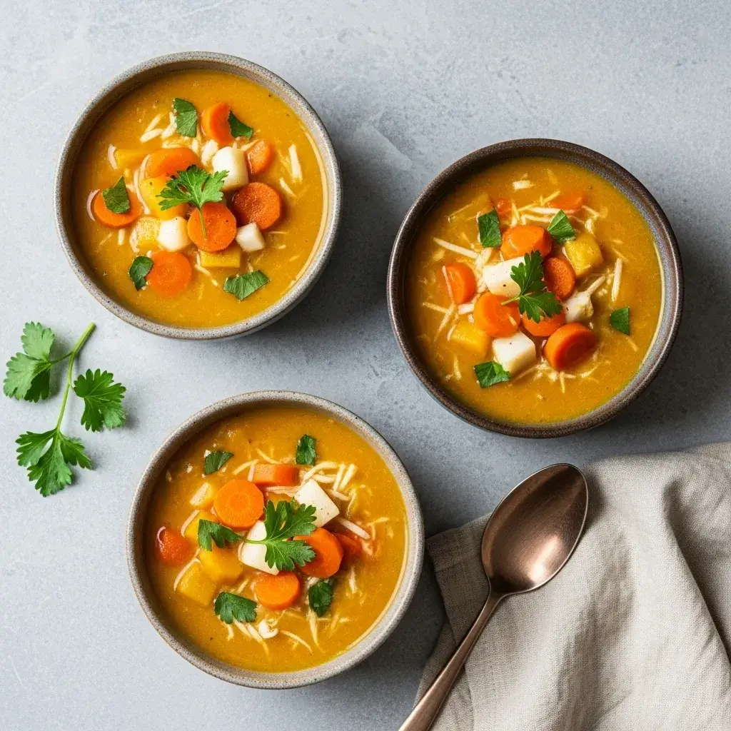 Butternut Squash Carrot Soup: Your New Favorite Cozy Bowl 9 butternut-squash-carrot-soup-variations-flatlay