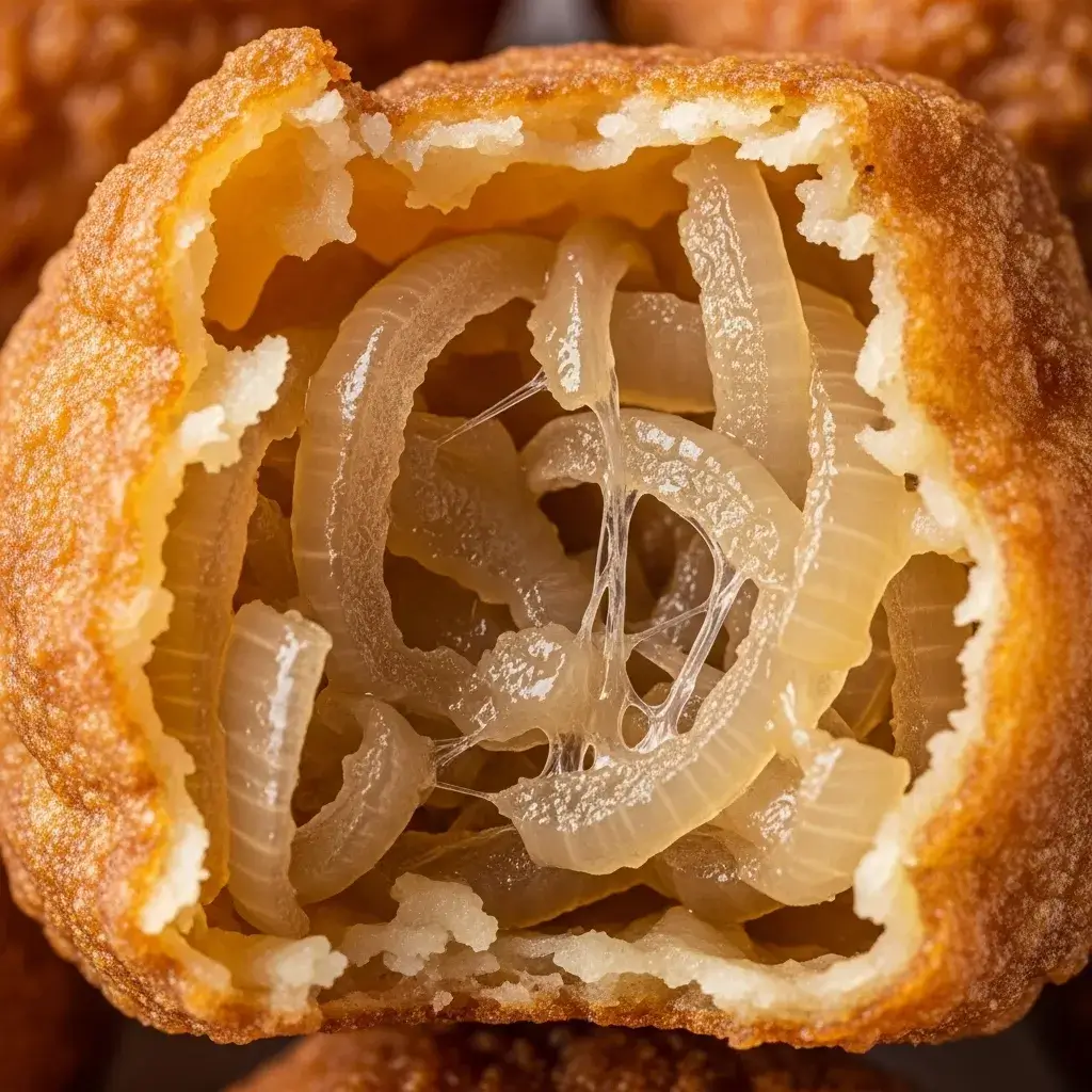 Amish Onion Fritters Recipe: Crispy, Sweet, Old-Fashioned Comfort in Every Bite 11 close up of crispy amish onion fritter texture