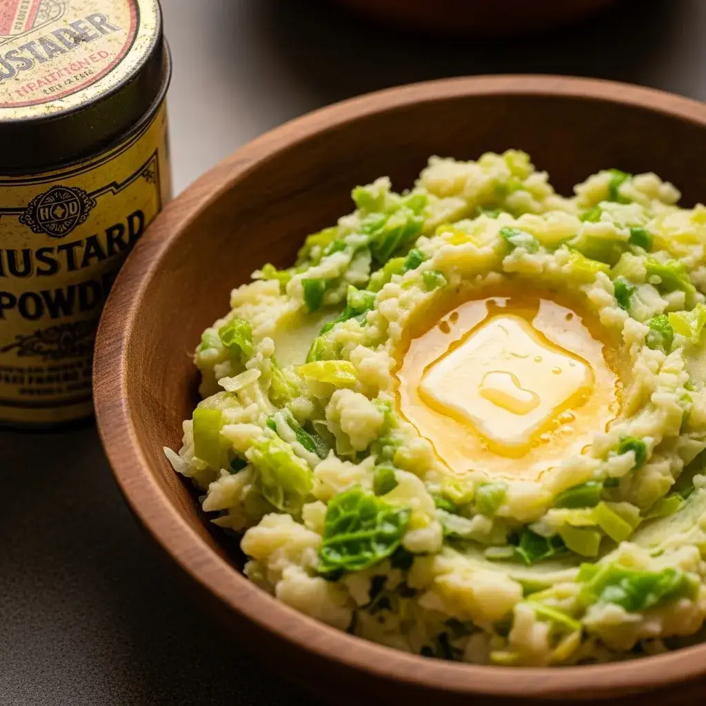 Colcannon Recipe with Mustard Powder 10 colcannon-with-mustard-powder-butter