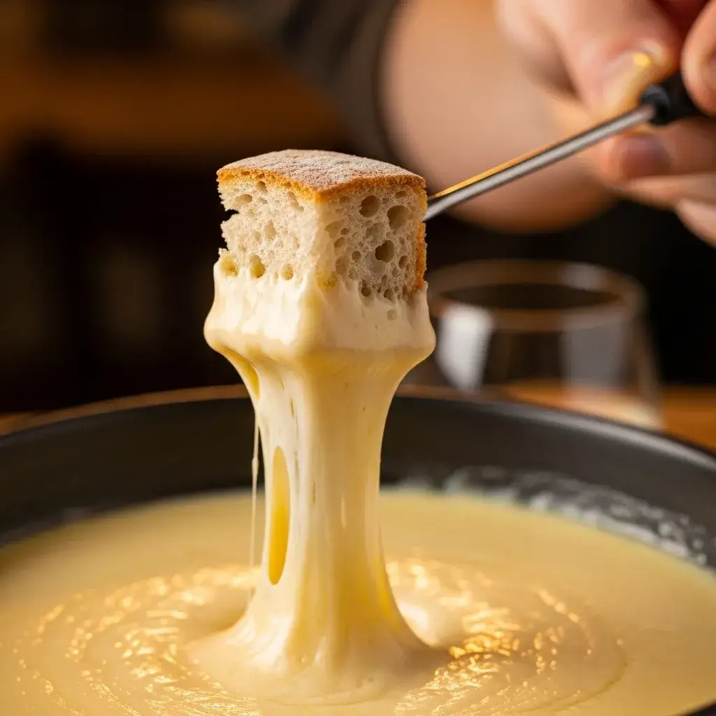 Cheese Fondue Dippers: The Ultimate Guide for Your Perfect Party Spread 9 dipping-crusty-bread-into-cheese-fondue