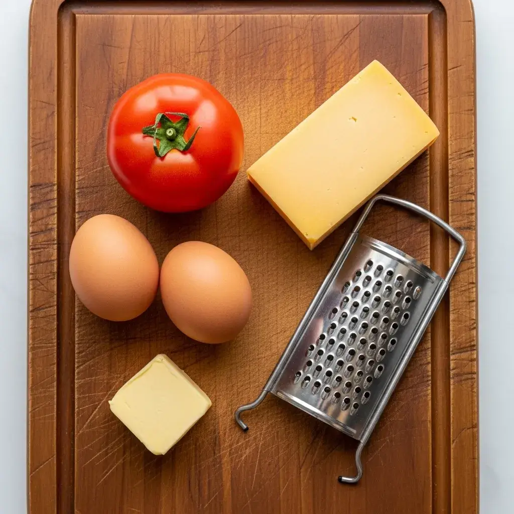 Easy Tomato Cheese Omelette 8 fresh ingredients for tomato cheese omelette