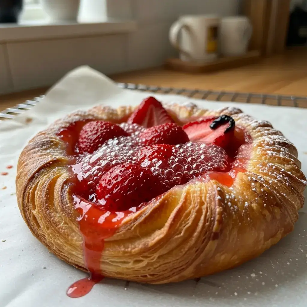 Strawberry Cream Cheese Danish Recipe: An Impressively Easy Breakfast Pastry 11 freshly baked strawberry cream cheese danish