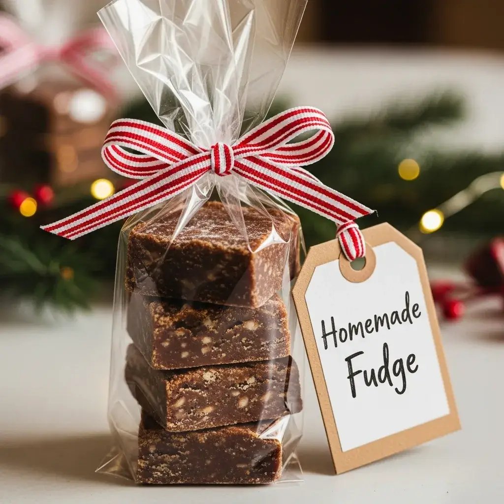 How To Make 3 Ingredient Fudge 13 gift bag of homemade 3 ingredient fudge