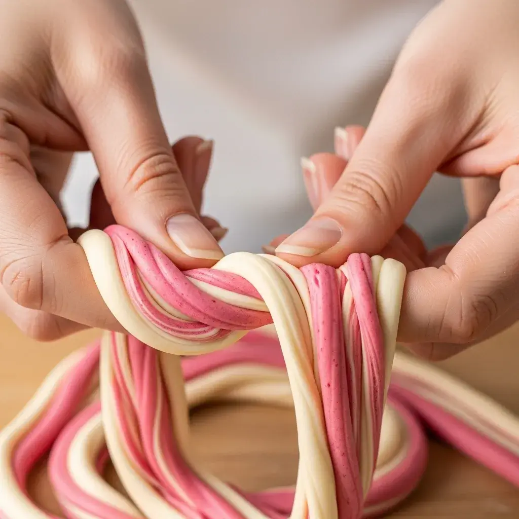Marbled Valentine Sugar Cookies: A Stunning, Simple Treat 8 hands-marbling-valentine-cookie-dough