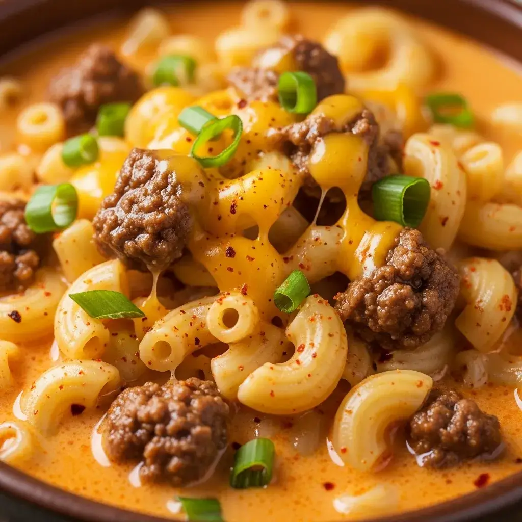Cheeseburger Macaroni Soup