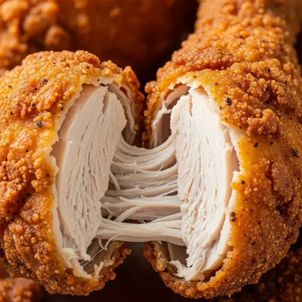 Fried Chicken Legs Recipe: The Ultimate Guide to Crispy, Juicy Southern-Style Drumsticks 11 juicy inside of homemade fried chicken leg