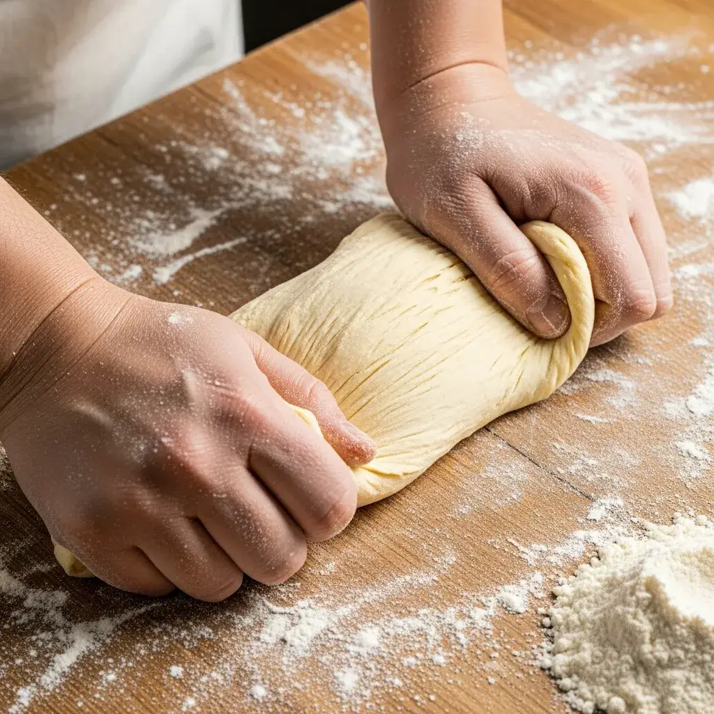 Ravioli Pasta Dough Recipe 9 kneading-fresh-pasta-dough-by-hand