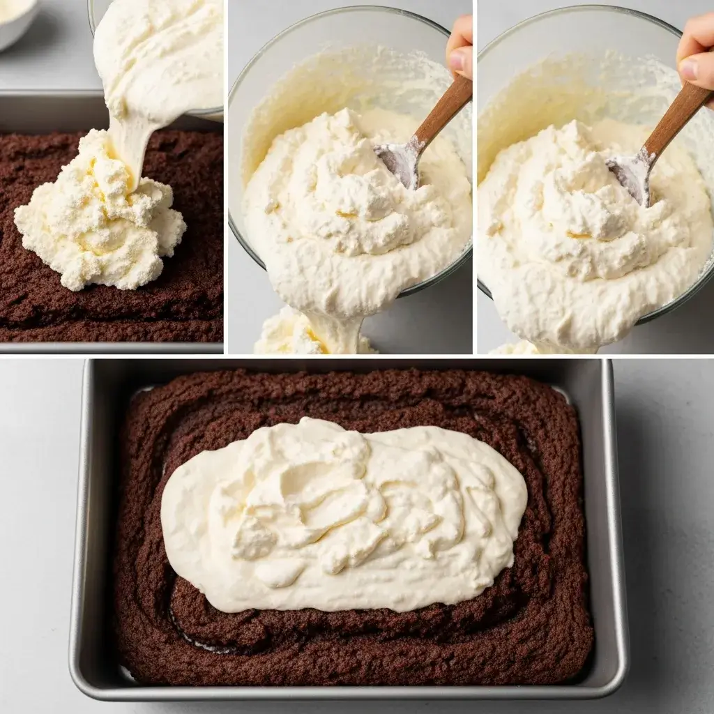 Italian Love Cake 7 layering ricotta for italian love cake