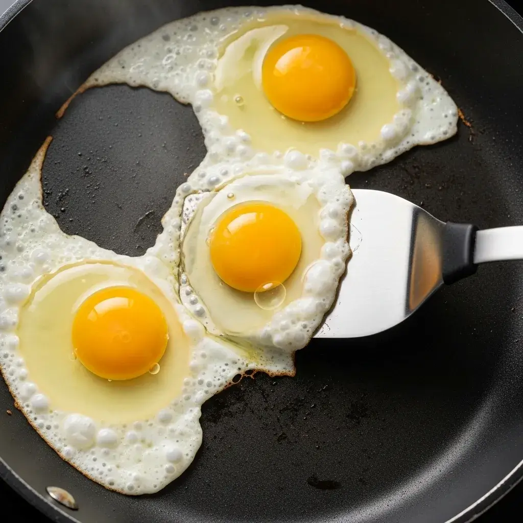 Easy Tomato Cheese Omelette 9 making fluffy curds for an omelette