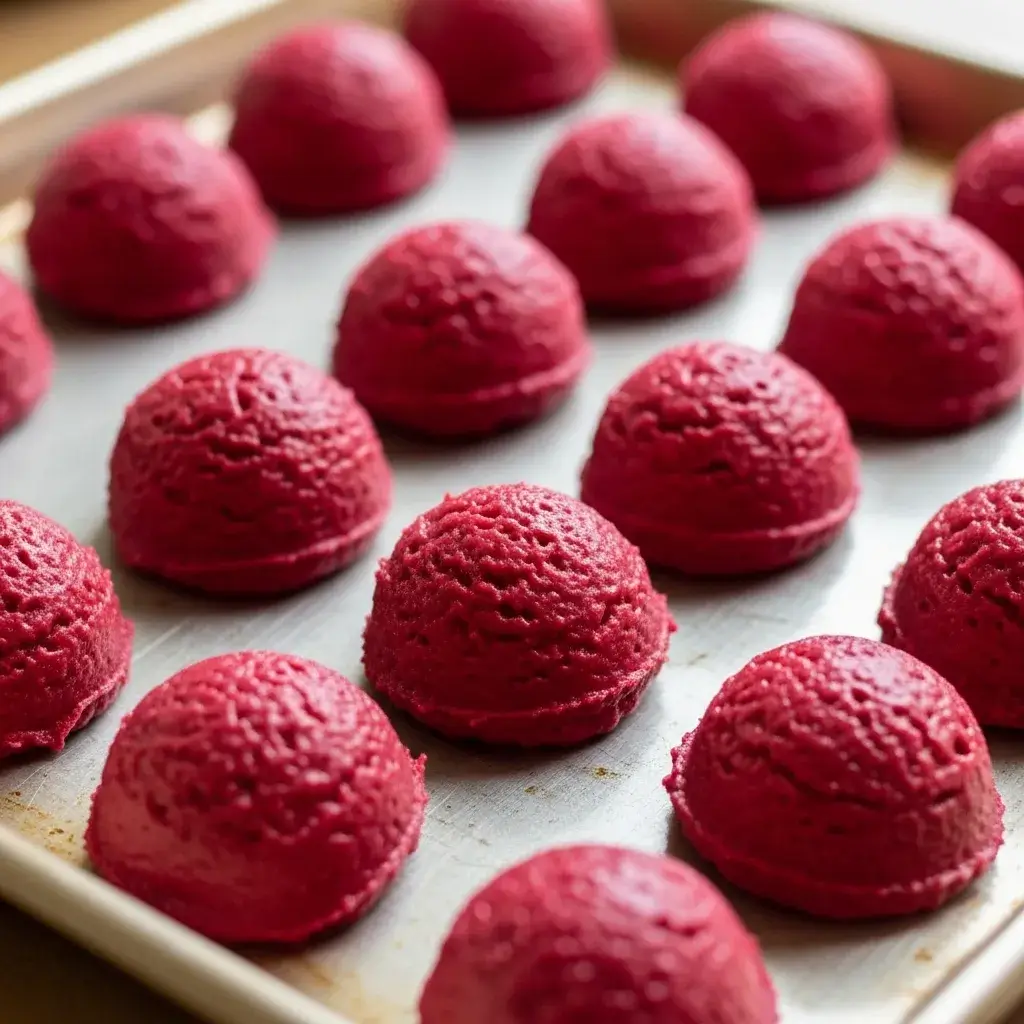 Red Velvet Whoopie Pies: The Festive, Creamy Dessert That Steals Hearts 9 scooping red velvet whoopie pie batter