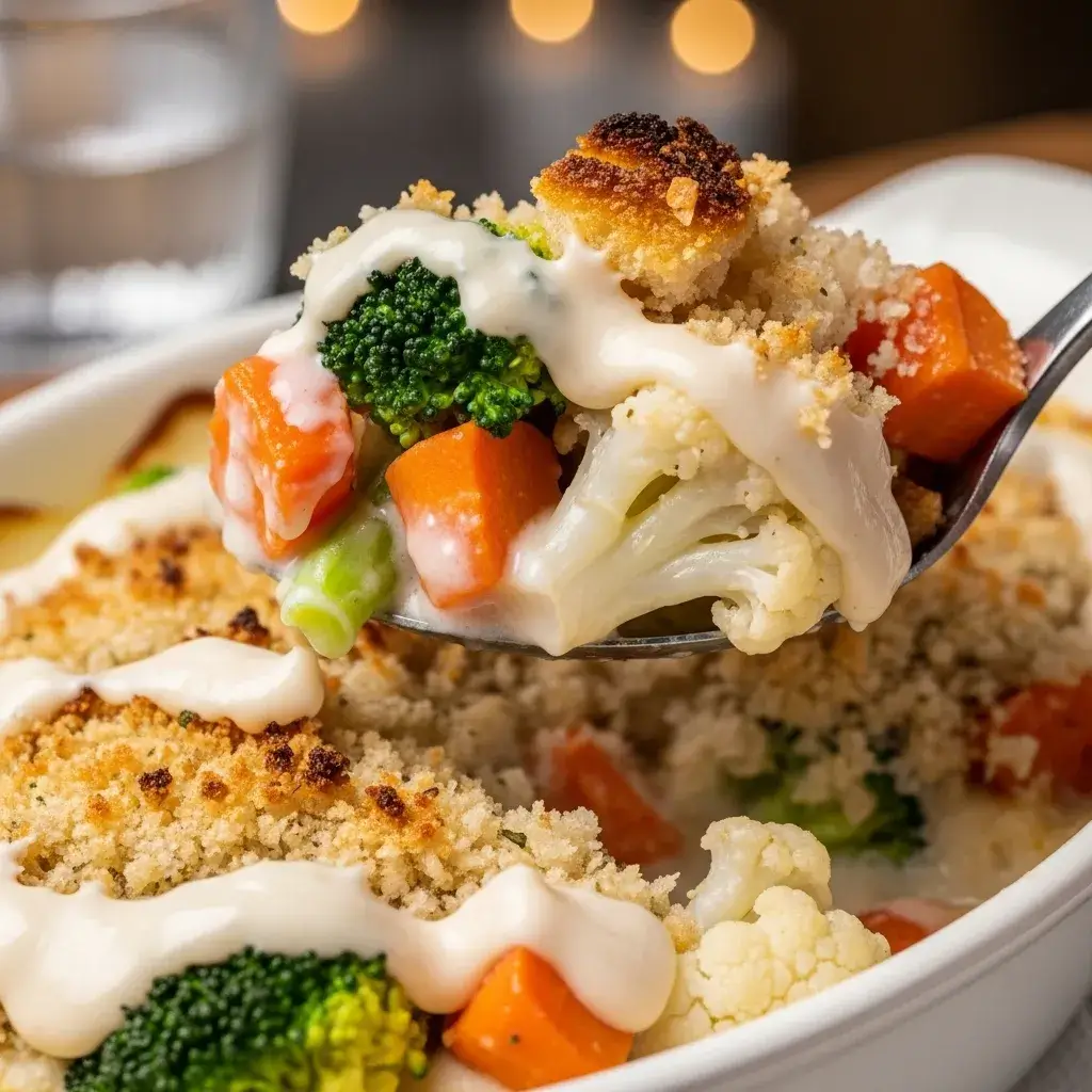 Creamy Winter Vegetable Casserole Recipe: The Ultimate Cozy, Vegetarian Comfort Food 13 serving creamy winter vegetable bake