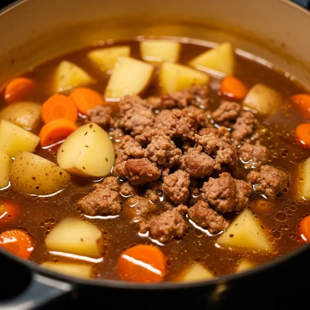 Italian Sausage Potato Soup Recipe: The Ultimate One-Pot Comfort Food 11 simmering italian sausage and potato soup