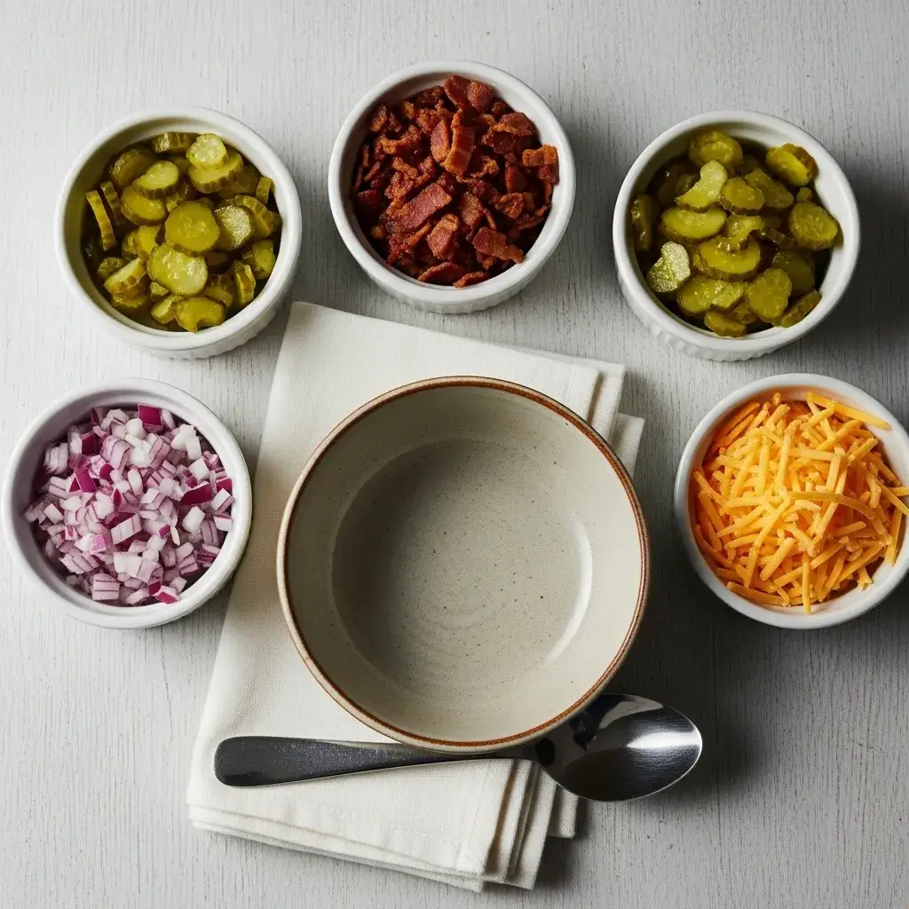 Cheeseburger Macaroni Soup 9 topping ideas for cheeseburger mac soup