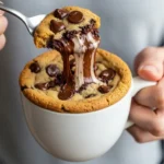 15-Minute Air Fryer Mug Cookie 8 air fryer mug cookie in a white mug