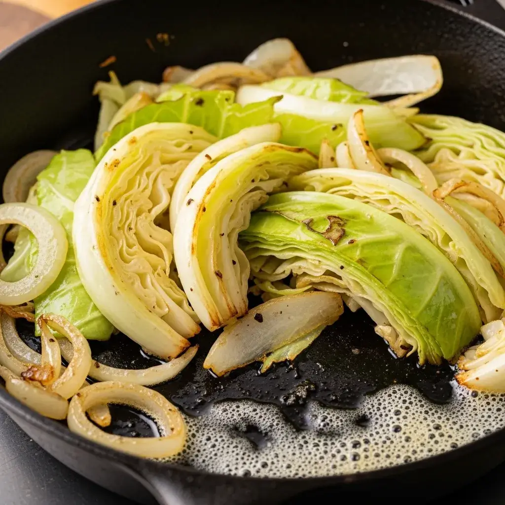 Rumbledethumps Recipe 8 cooking cabbage and onions for rumbledethumps