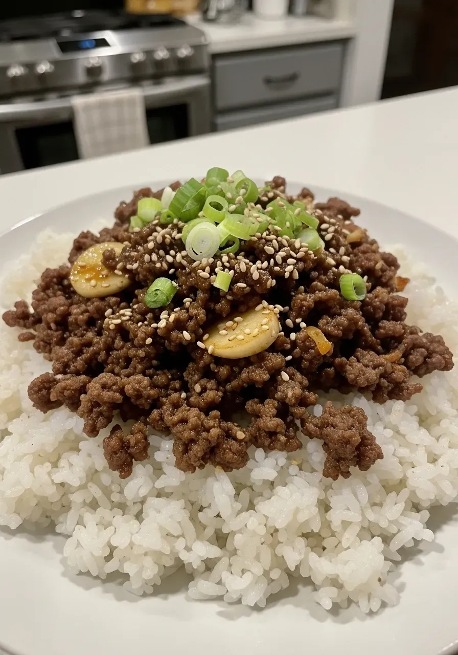Korean Ground Beef Bowl 5 Korean Ground Beef Bowl