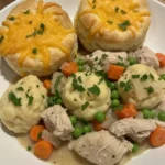 Chicken and Dumplings with Cheddar Bay Biscuits 6 chicken and dumplings with cheddar bay biscuits