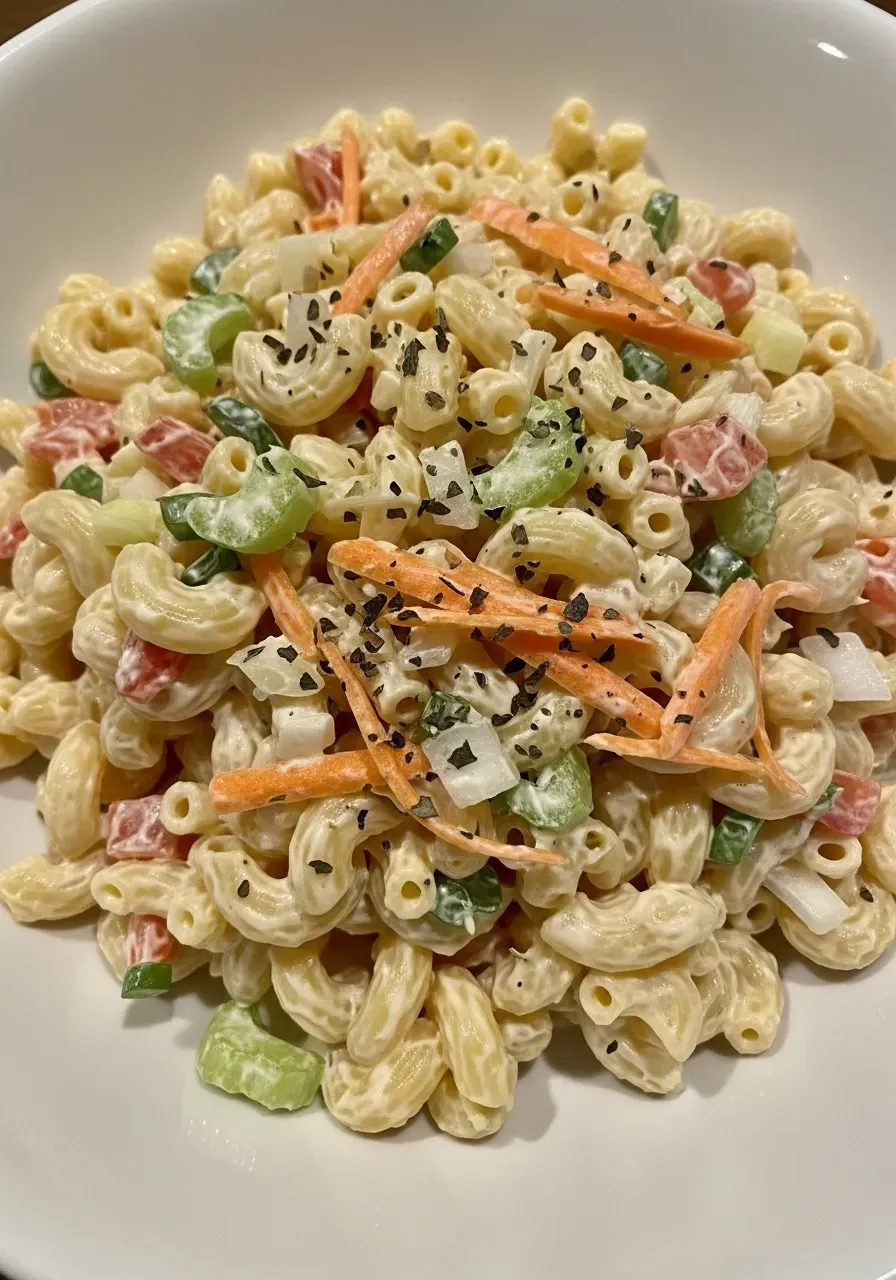 Creamy Tangy Hawaiian Mac Salad