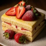 Creamy Strawberry Custard Cake 6 Creamy Strawberry Custard Cake