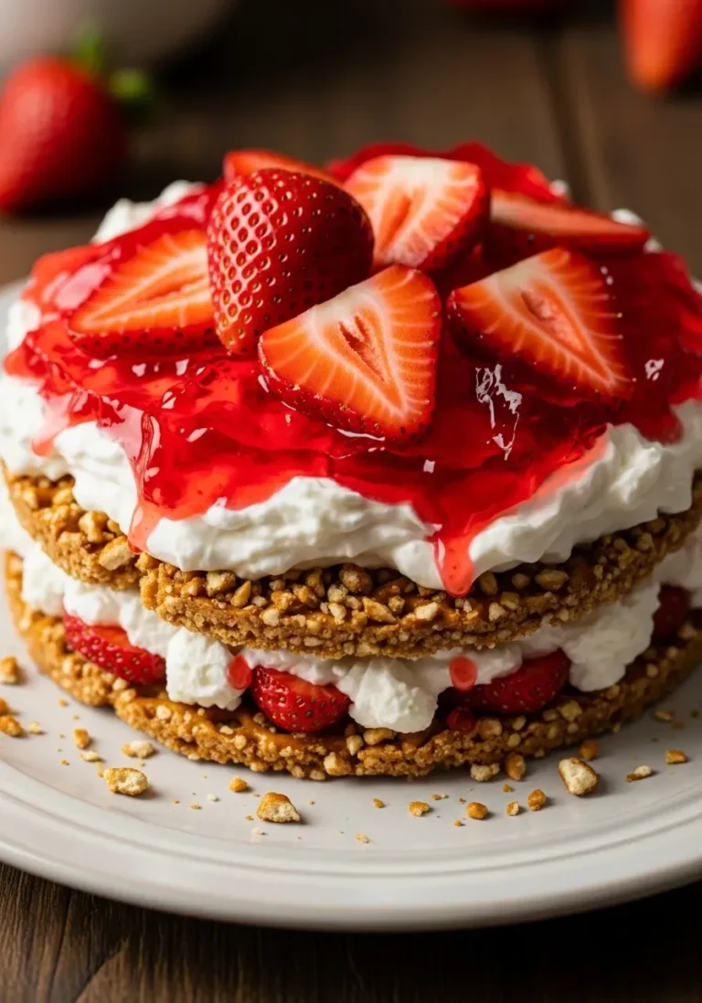 Strawberry Pretzel Salad 5 strawberry pretzel salad