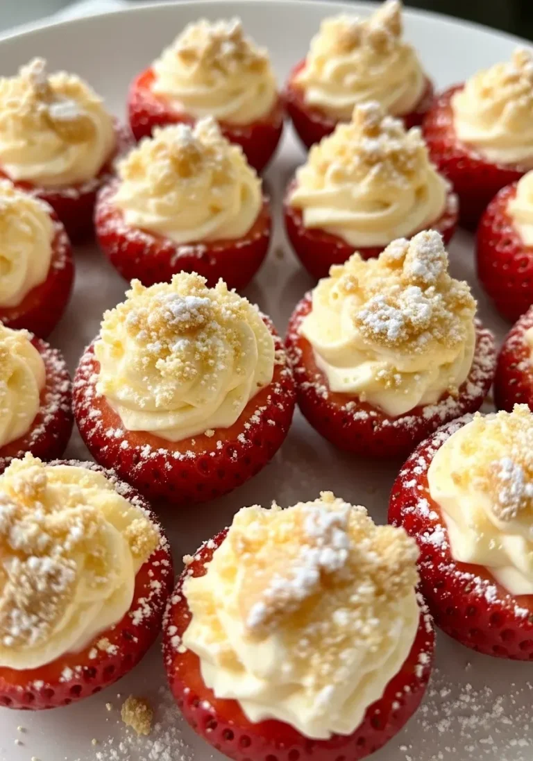 Cheesecake Deviled Strawberries 5 Cheesecake Deviled Strawberries