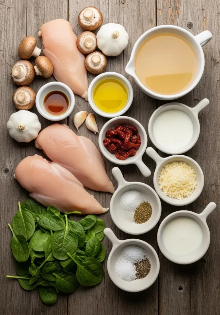 Tuscan Chicken with Mushrooms 7 tuscan chicken with mushrooms