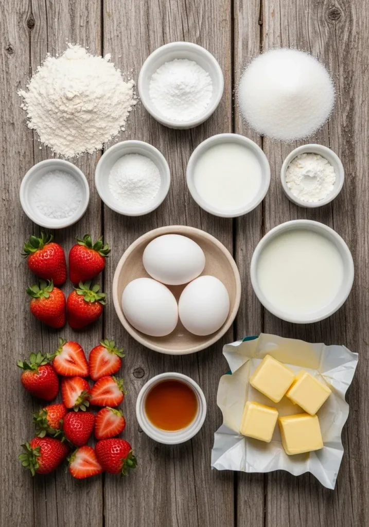 Creamy Strawberry Custard Cake 7 Creamy Strawberry Custard Cake