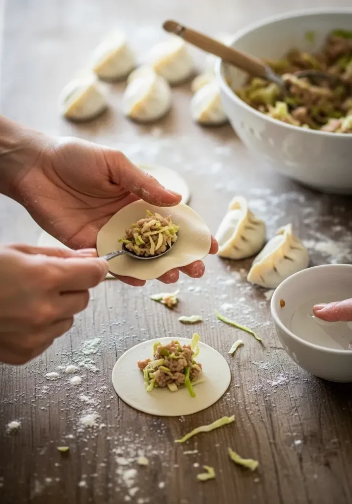 Crispy Cabbage Dumplings 8 Crispy Cabbage Dumplings