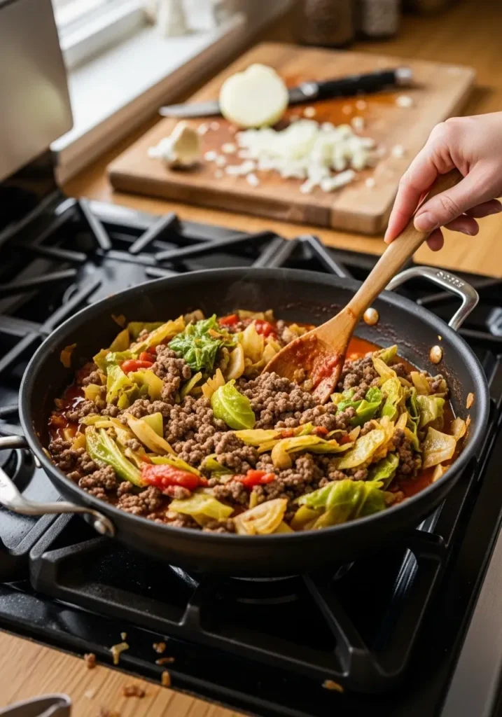 Low Carb Unstuffed Cabbage Casserole 8 Low Carb Unstuffed Cabbage Casserole