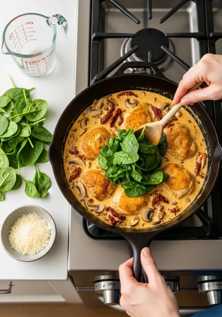 Tuscan Chicken with Mushrooms 8 tuscan chicken with mushrooms