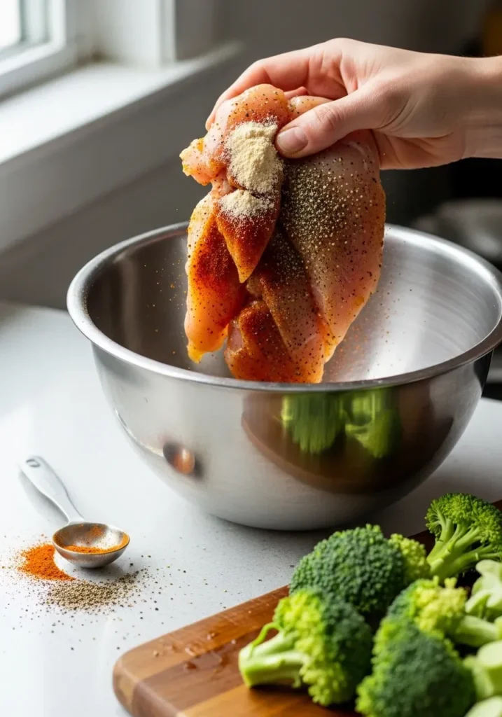 Grilled Chicken & Broccoli Bowls with Creamy Garlic Sauce 8 Grilled Chicken & Broccoli Bowls