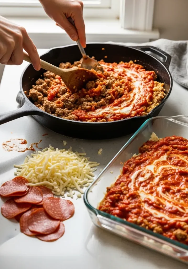 Easy Pizza Casserole Low Carb 9 Easy Pizza Casserole Low Carb