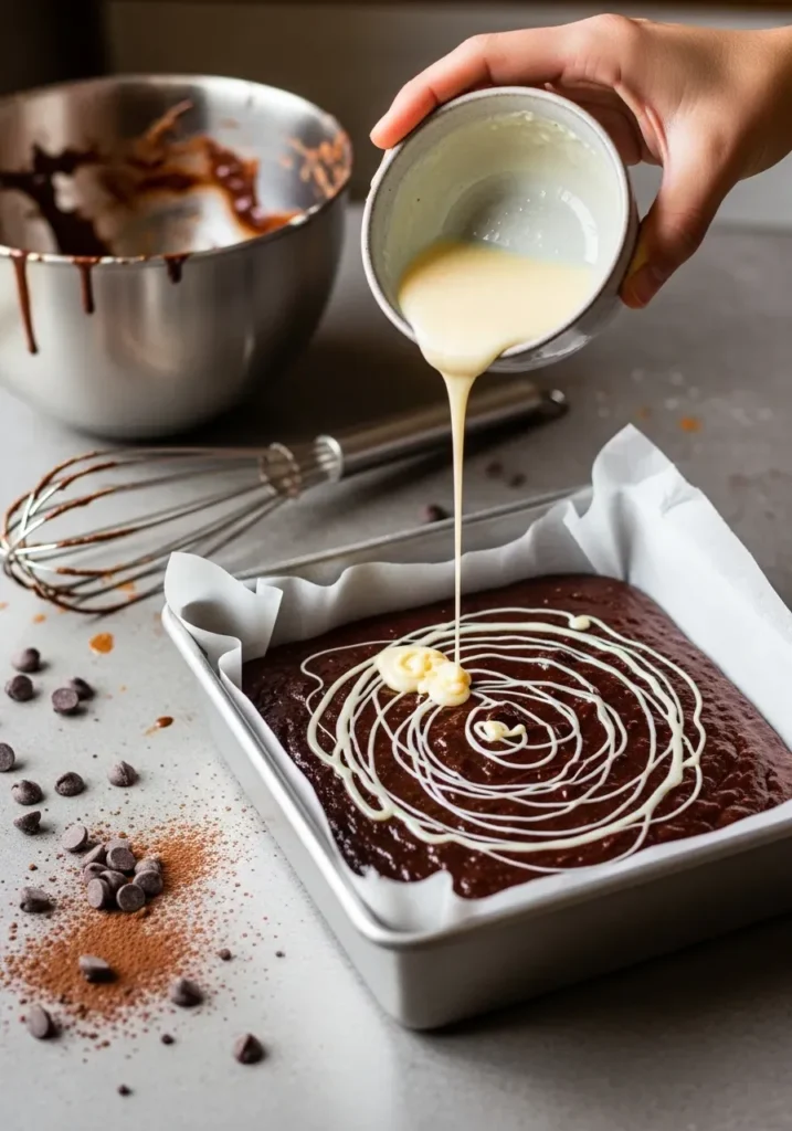 Chocolate Brownie with Condensed Milk 8 chocolate brownie with condensed milk