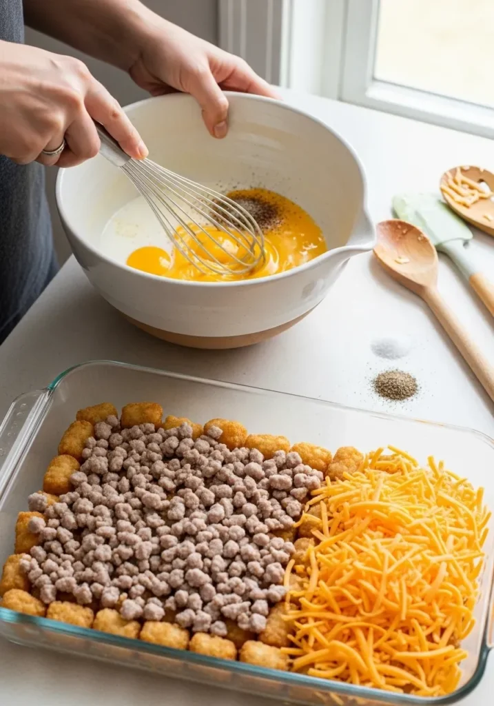 Crispy Tater Tot Breakfast Casserole 8 Crispy Tater Tot Breakfast Casserole