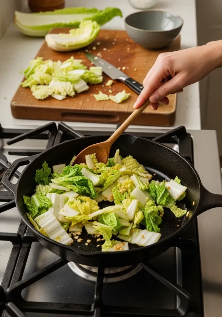 Sautéed Napa Cabbage 8 Sautéed Napa Cabbage