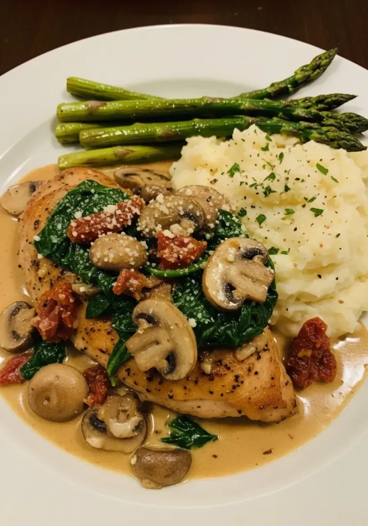 Tuscan Chicken with Mushrooms 9 tuscan chicken with mushrooms