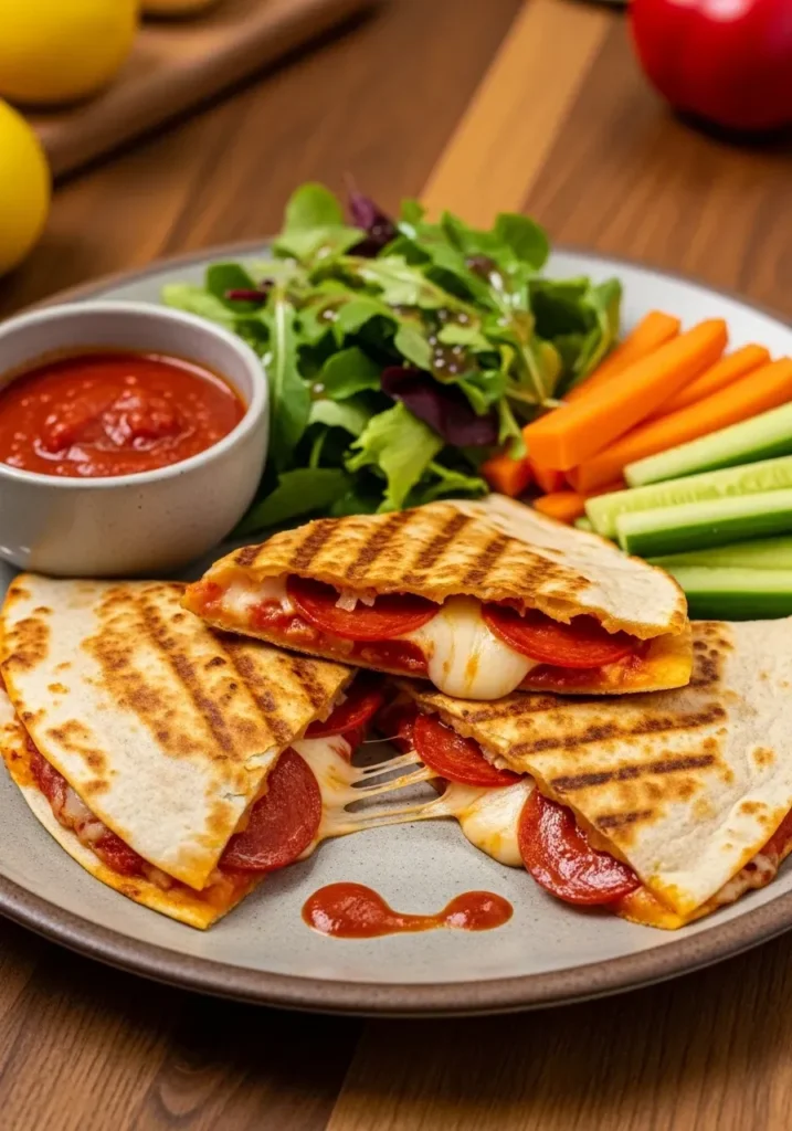 Pepperoni Pizza Quesadillas 9 Pepperoni Pizza Quesadillas