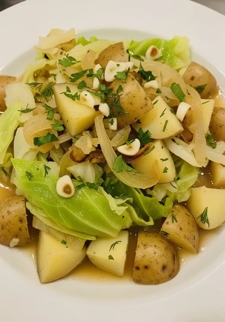 Braised Cabbage & Potatoes 9 Braised Cabbage & Potatoes