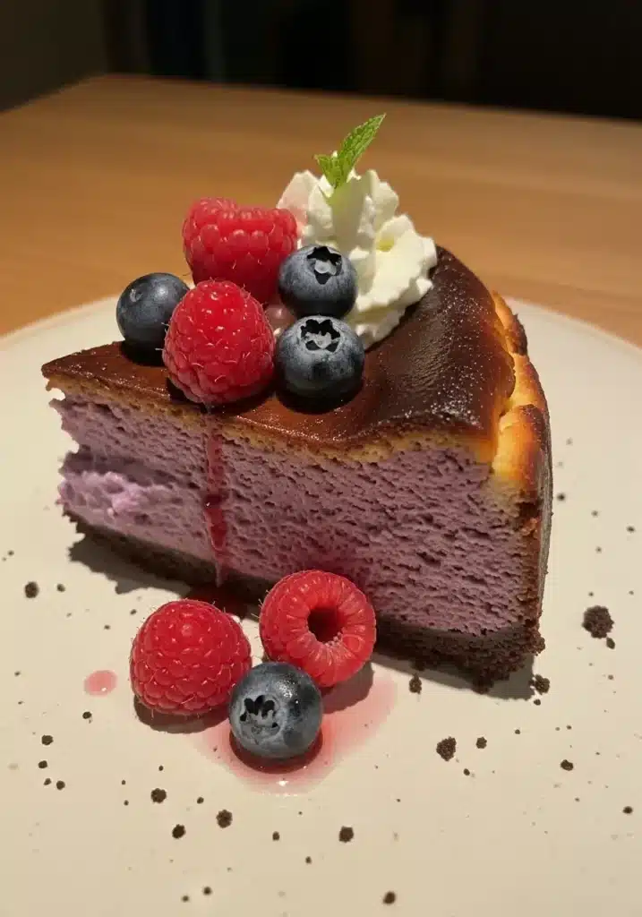 Ube Basque Cheesecake 9 ube basque cheesecake