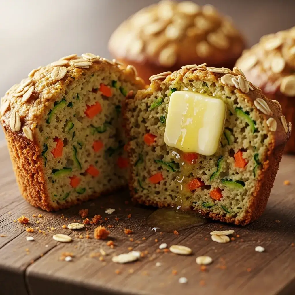Healthy Zucchini Carrot Oatmeal Muffins 11 moist healthy zucchini carrot oatmeal muffin cut
