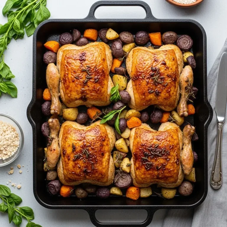 One-Pan Roasted Chicken & Root Vegetables 6 One-Pan Roasted Chicken & Root Vegetables