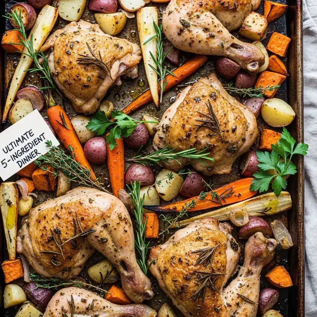 One-Pan Roasted Chicken & Root Vegetables 11 one pan roasted chicken and root vegetables close up